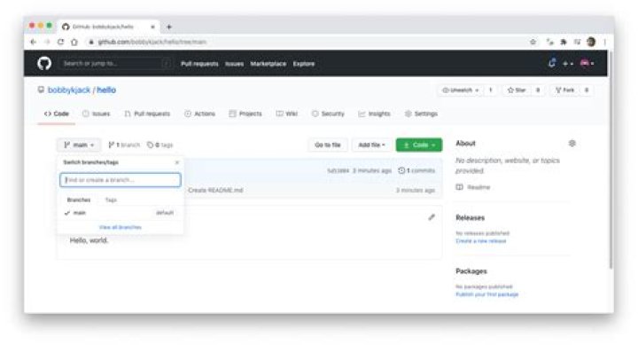 How to create a new branch in git