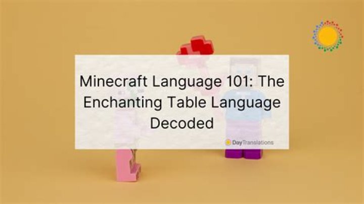 How to learn enchanting table language