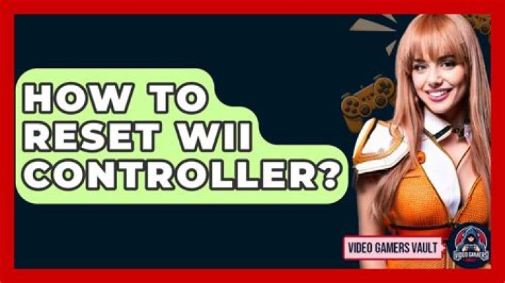 How to reset wii controller