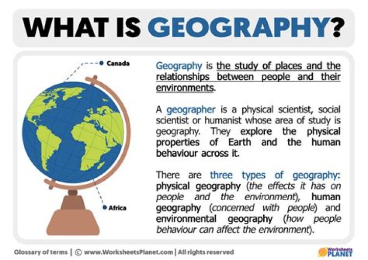 What is the definition of geology in geography